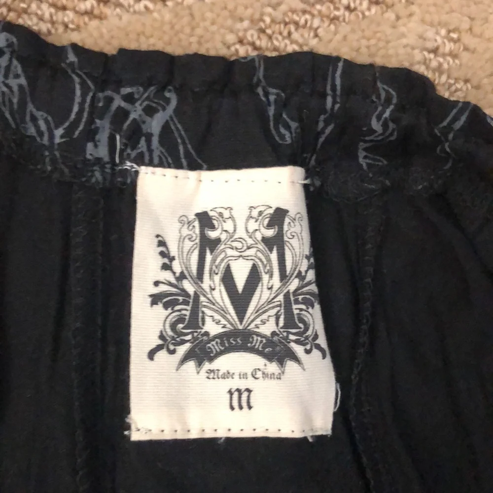 Miss me black embellished shirt dress. Size M - Picture 3 of 3